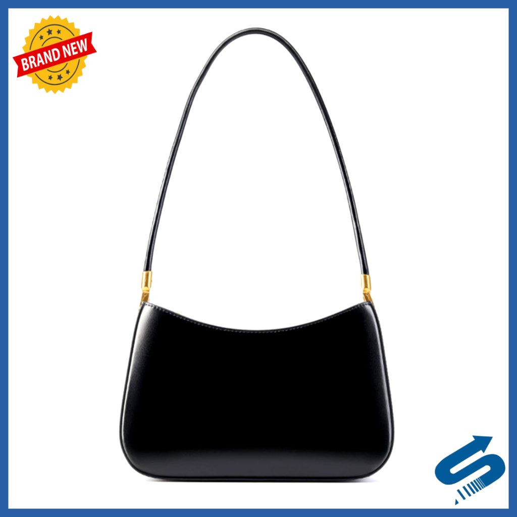 Genuine Leather Shoulder Bag Hobo Purse Crescent Clutch Tote Zipper